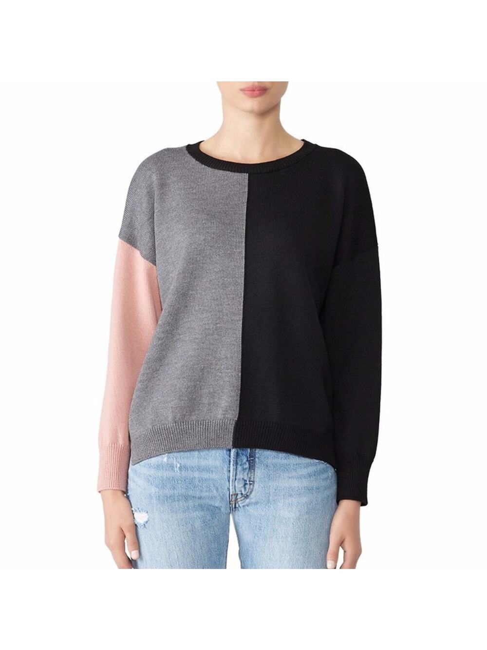 Fuzzi Colorblock Crew Neck Sweater multicolor - XL